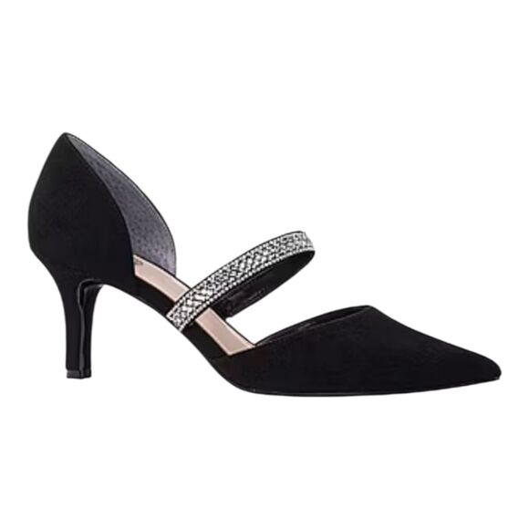 I. Miller Women's Size 7 Brianda Stiletto Heel Pumps Black Silver 7M - Picture 1 of 13